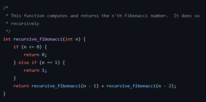 Solved /∗ * This function computes and returns the n′ th | Chegg.com