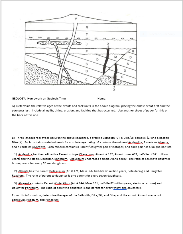 geology homework help