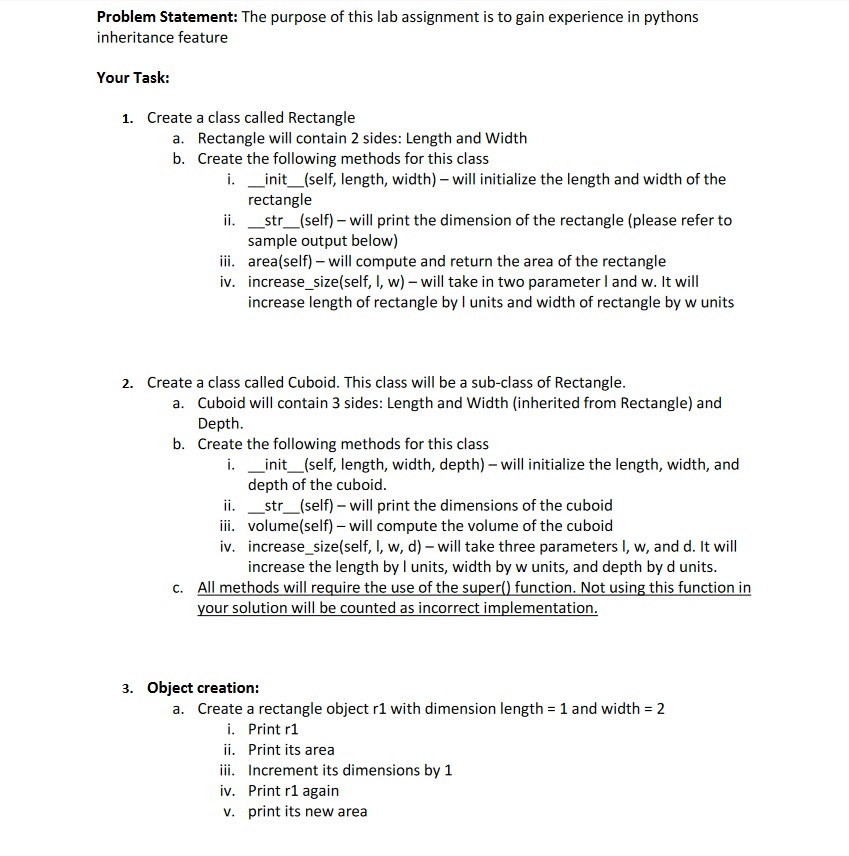 Solved Problem Statement: The purpose of this lab assignment | Chegg.com