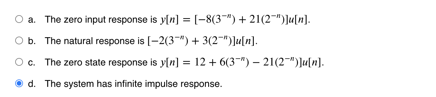 Solved The state space description of a discrete-time system | Chegg.com