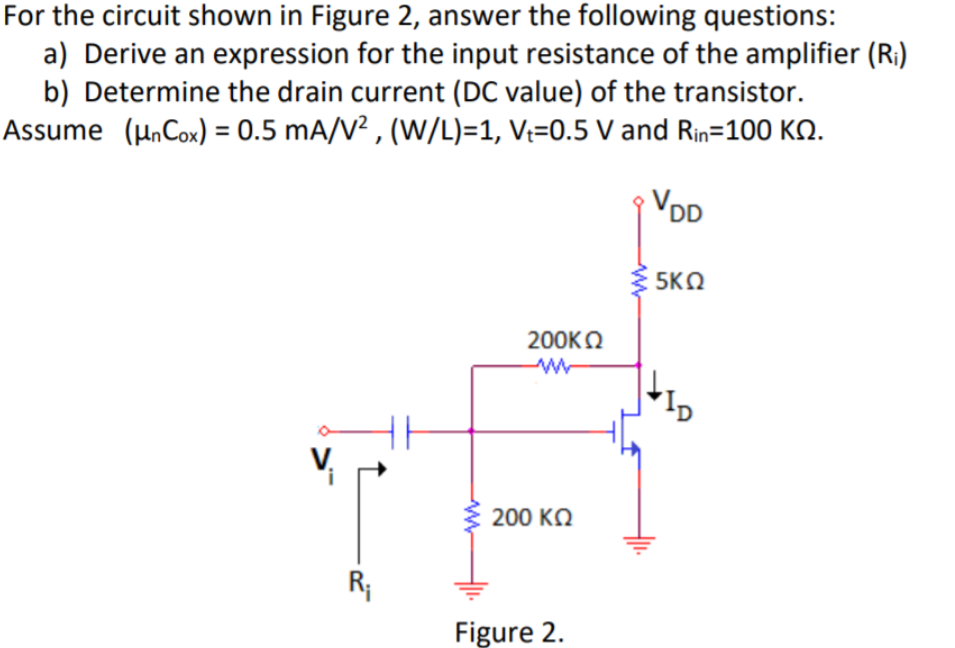 Solved For the circuit shown in Figure 2, answer the | Chegg.com