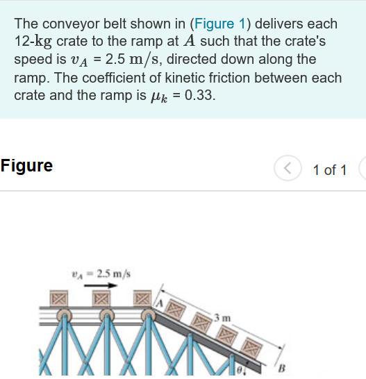 Solved The conveyor belt shown in (Figure 1) delivers each