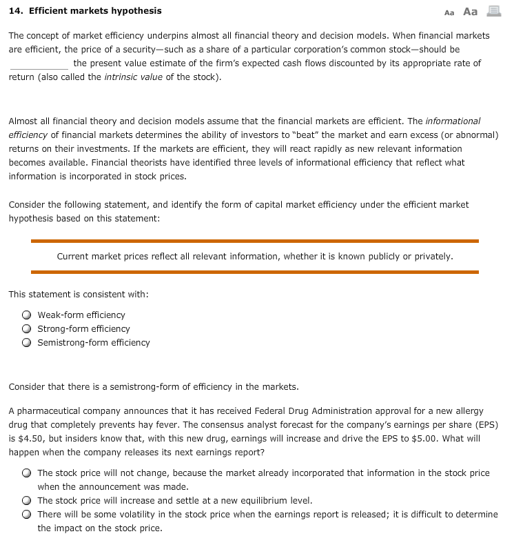 solved-14-efficient-markets-hypothesis-aa-aa-the-concept-of-chegg