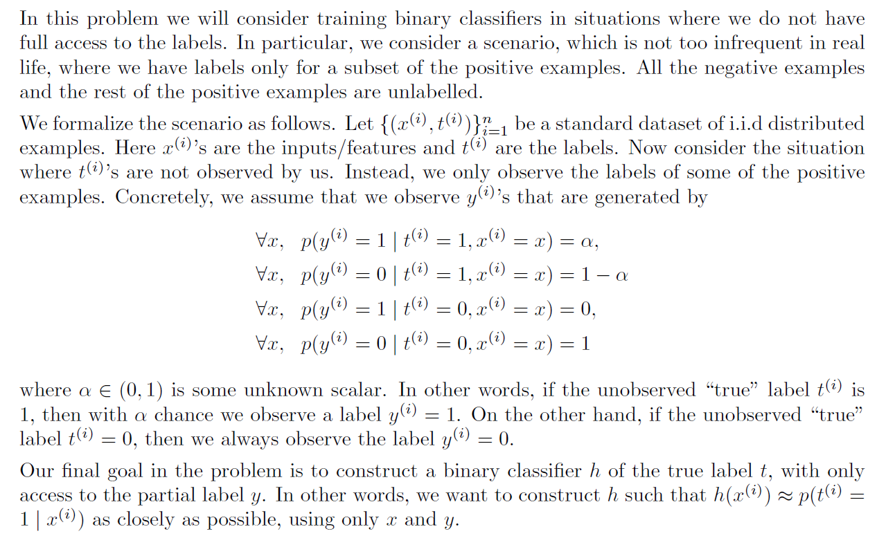 Solved In this problem we will consider training binary | Chegg.com