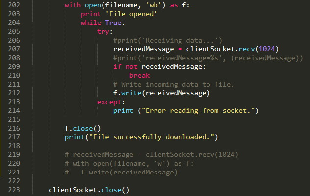 I'm working on a simple file transfer system. The | Chegg.com