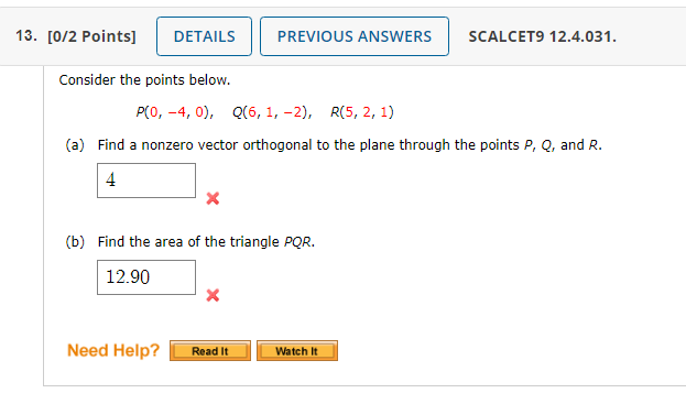 Solved Consider the points below. | Chegg.com