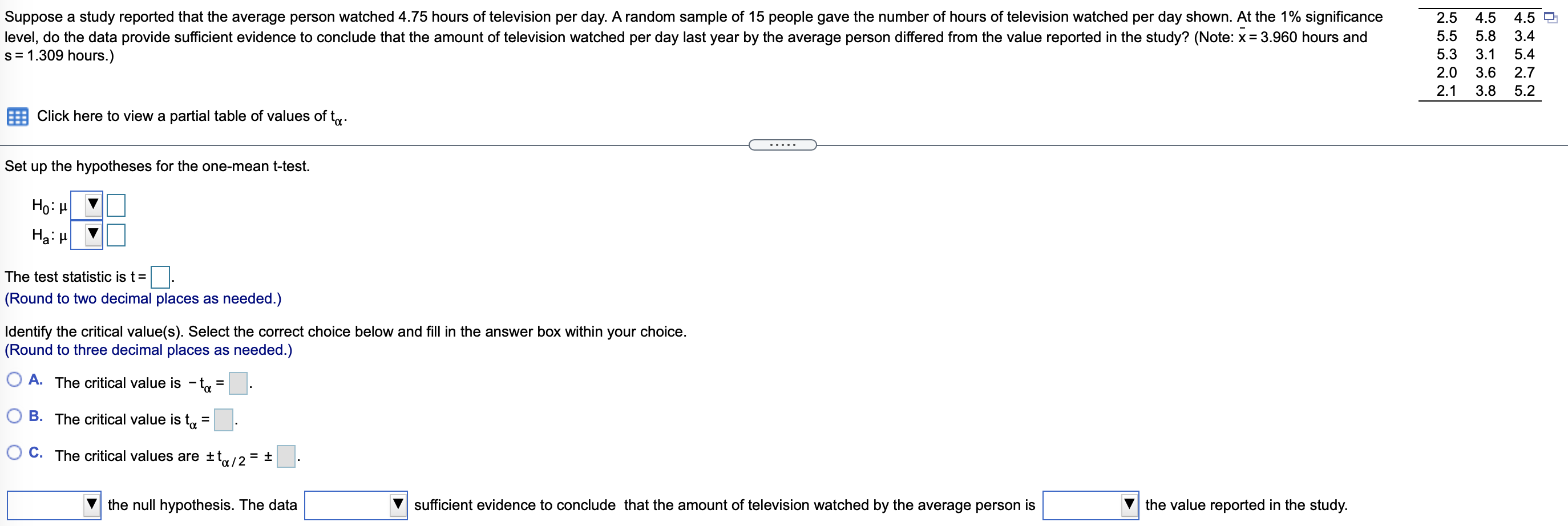 Solved Suppose a study reported that the average person | Chegg.com