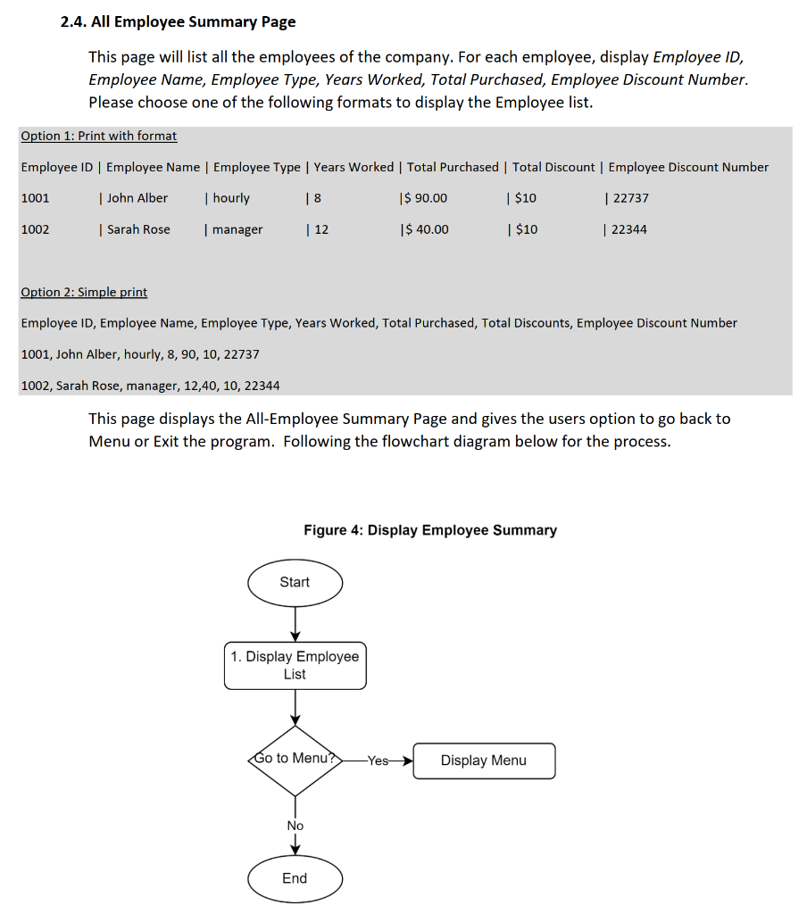 Solved Project Description: Scenario: Write a program for a | Chegg.com