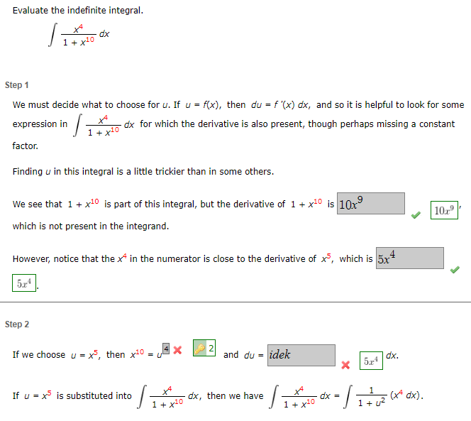 Solved Evaluate The Indefinite Integral 1 X10 Odx Step Chegg Com