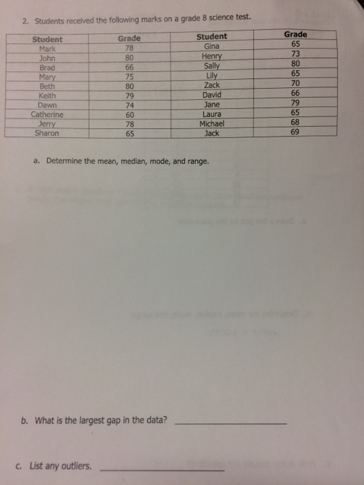 Grade 8 Science Test