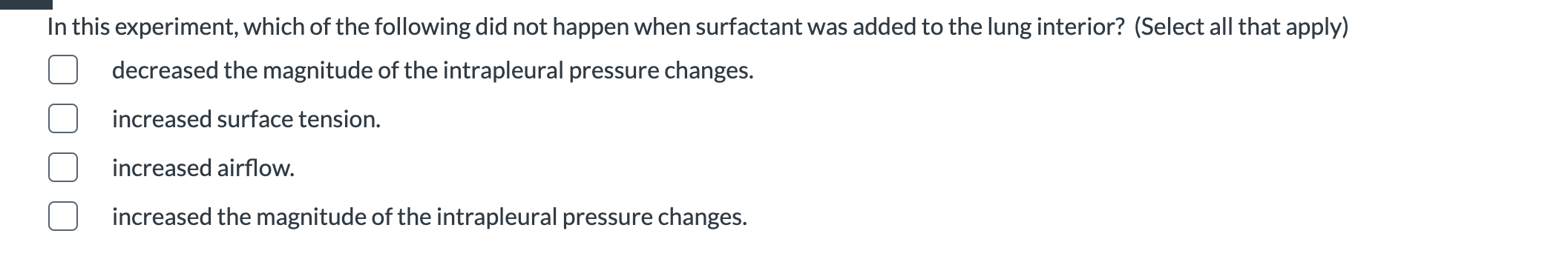Solved In this experiment, which of the following did not | Chegg.com