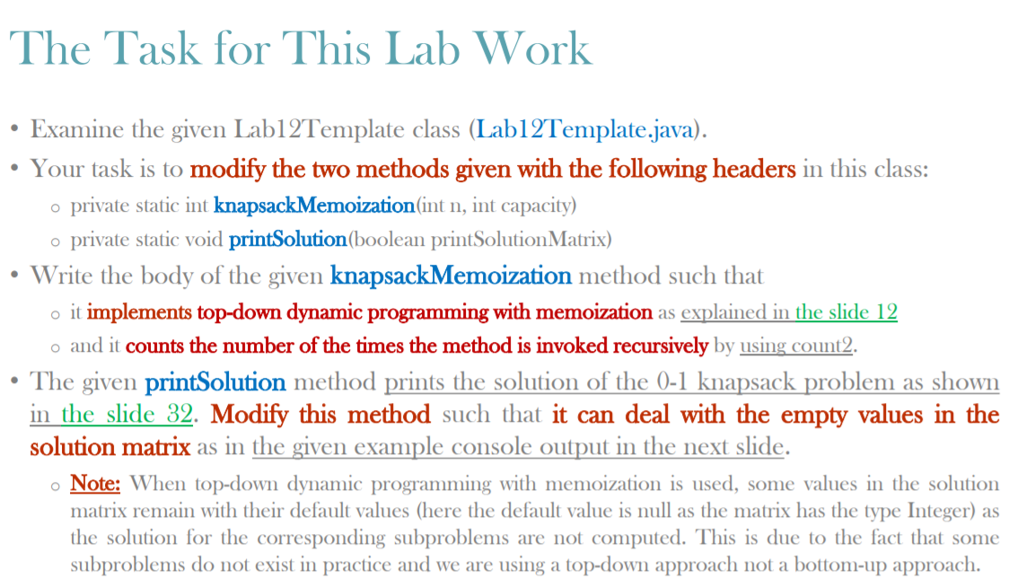 Solved The Task for This Lab Work O • Examine the given | Chegg.com