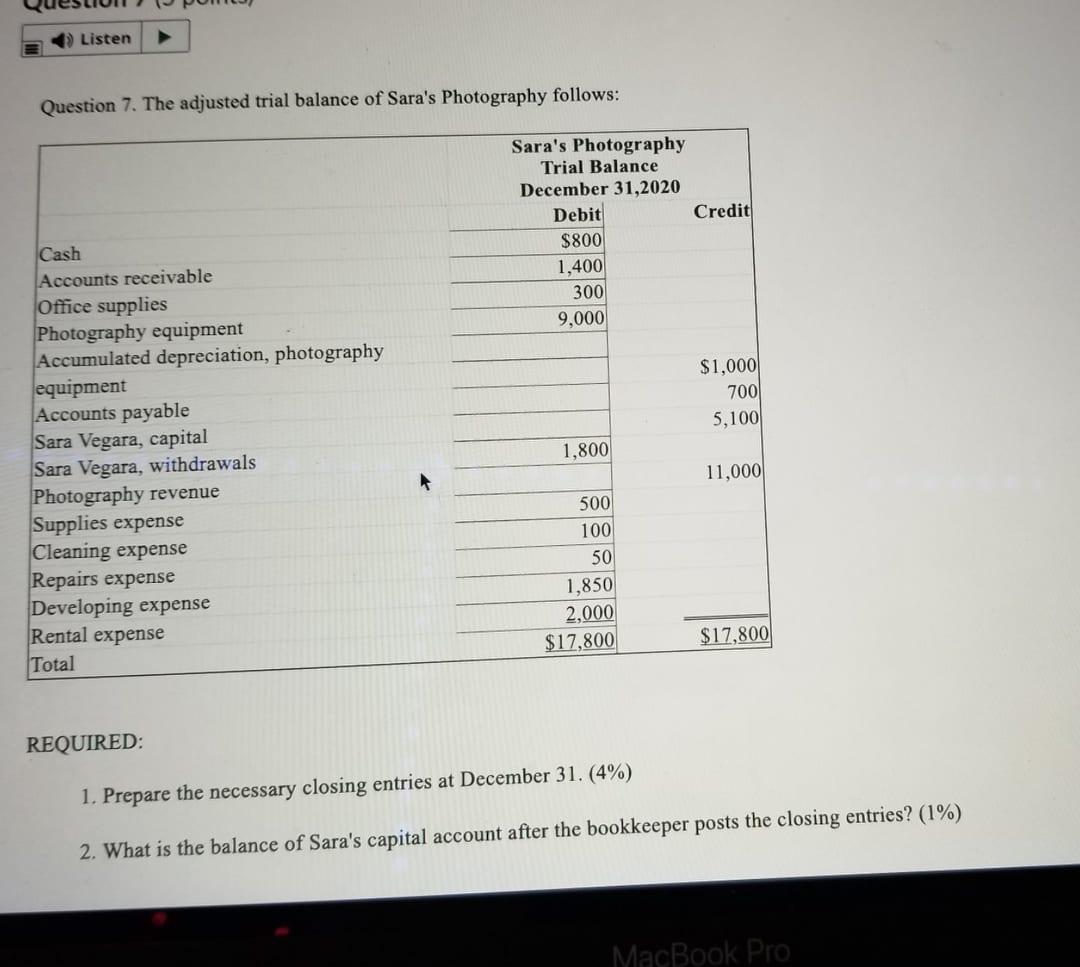 Solved Question 6 Prepare A Classified Multiple Step Income 1337