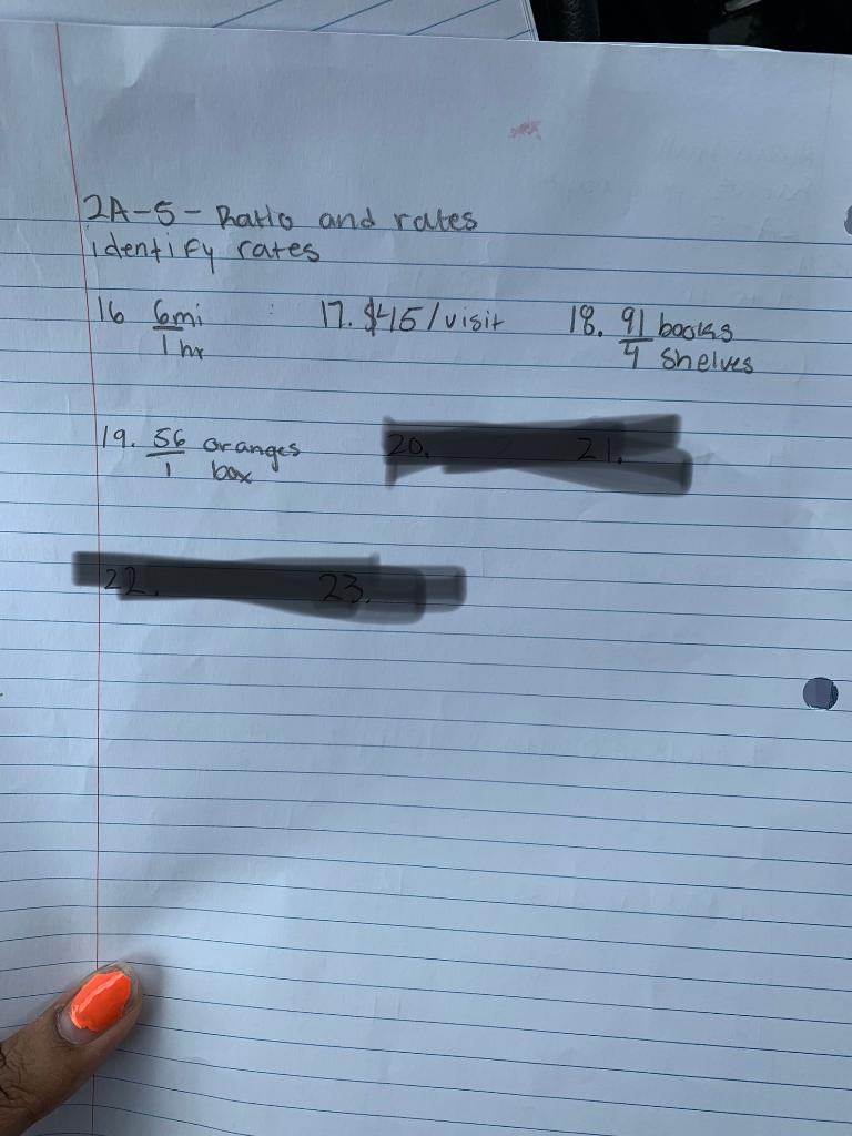 Solved 1-3 Directions: Write each ratio in two other | Chegg.com