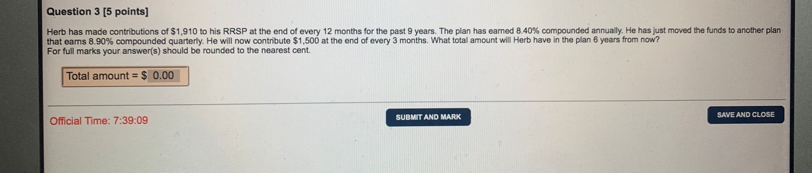 Solved Question 3 [5 points) Herb has made contributions of | Chegg.com