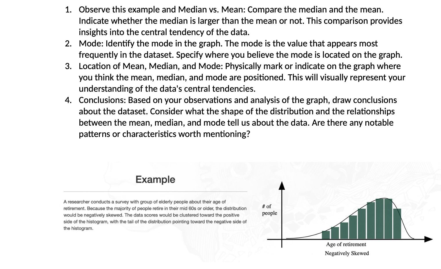 Solved 1. Observe this example and Median vs. Mean: Compare | Chegg.com