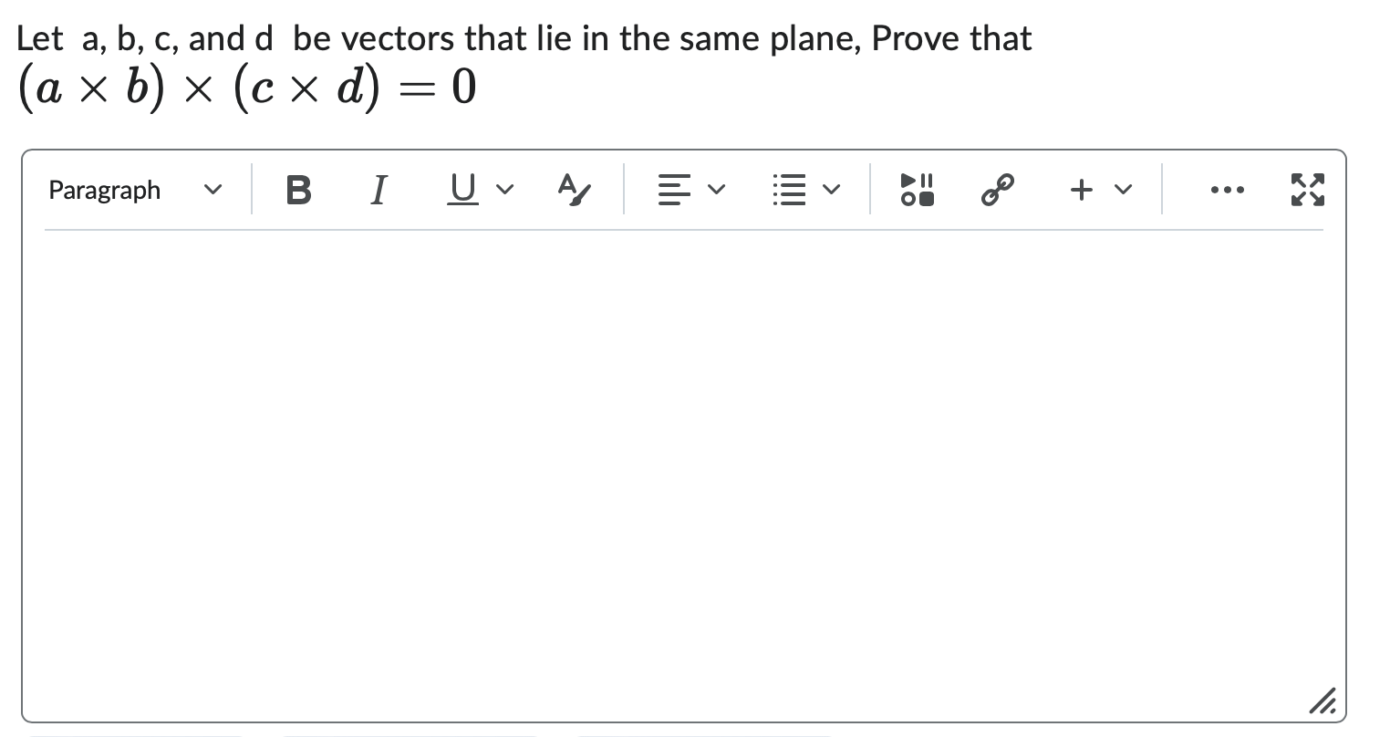 Solved Let A,b,c, And D Be Vectors That Lie In The Same | Chegg.com