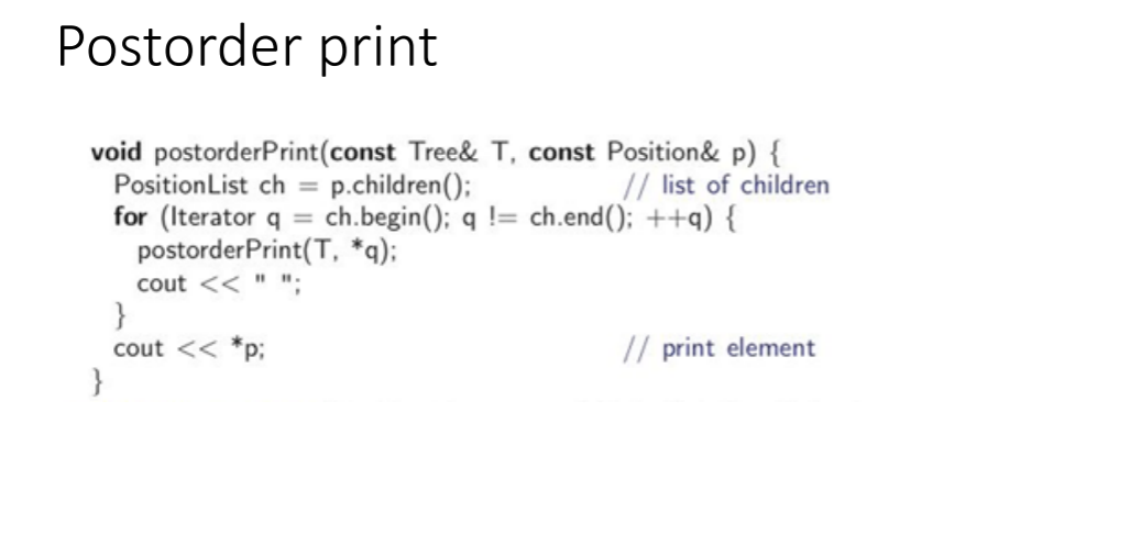 write a java program to perform the postorder tree... 1. Implement post order tree-traversal to compute the | Chegg.com