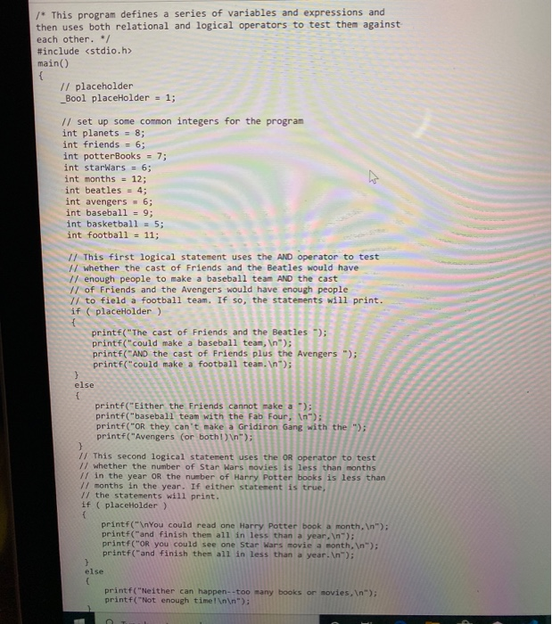 Solved 3. This question involves a program which defines a | Chegg.com