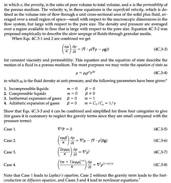 Darcys Equation For Flow Through Porous Media For 5716