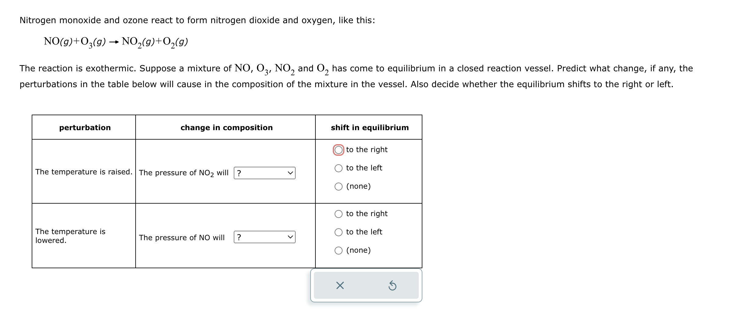 Solved Nitrogen monoxide and ozone react to form nitrogen | Chegg.com