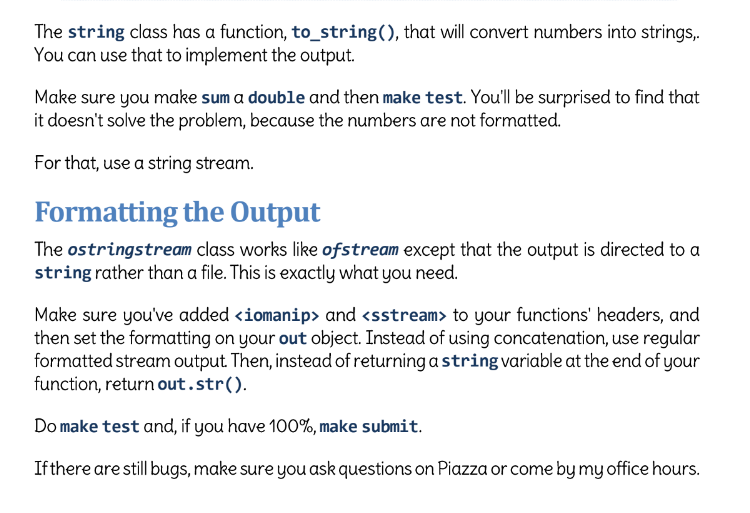 Solved The string class has a function, to_string(), that | Chegg.com