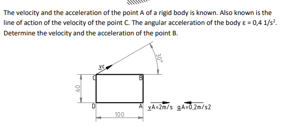 Solved The velocity and the acceleration of the point A of a | Chegg.com