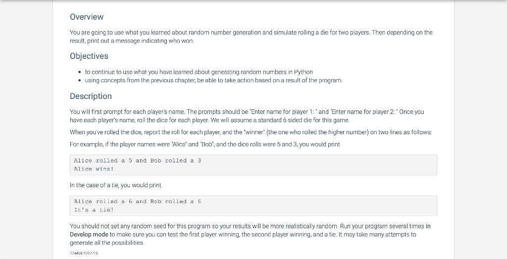 Solved Overview You are going to use what you learned about | Chegg.com