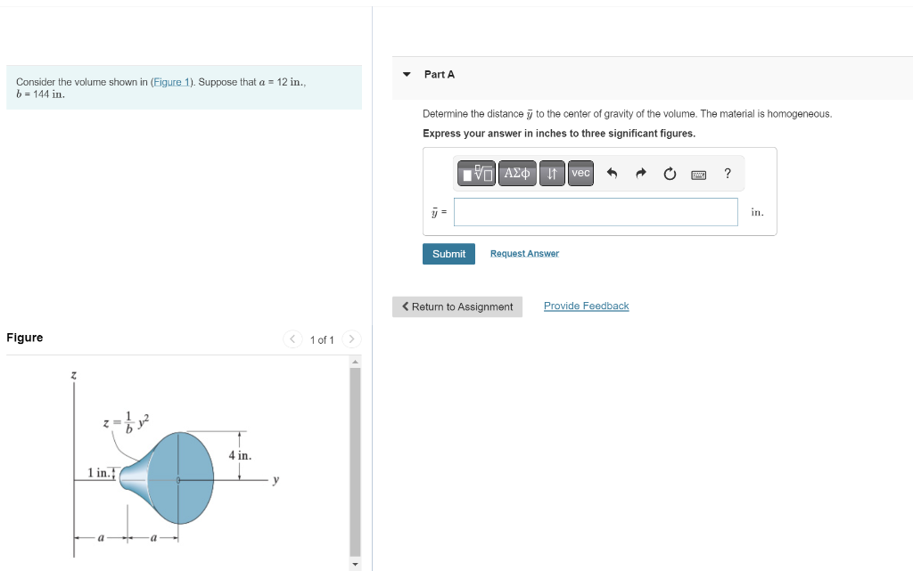 Solved Consider the volume shown in (Figure 1). Suppose that | Chegg.com