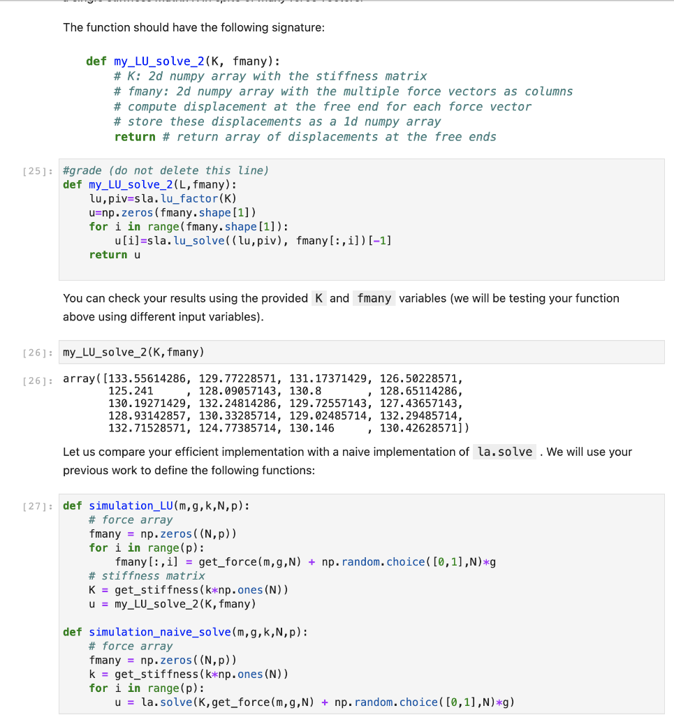 Solved Import Numpy As Np Import Numpy. Linalg As La Import | Chegg.com