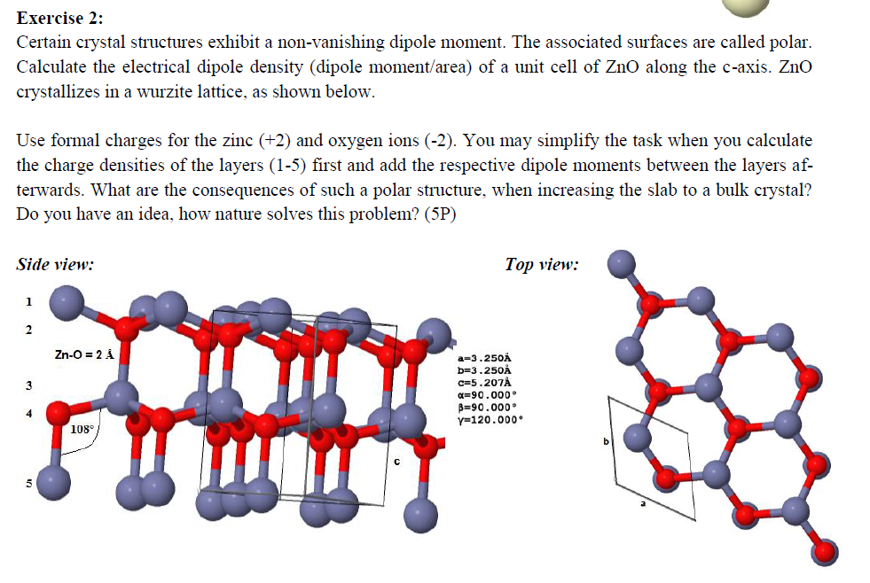 Exercise 2: Certain crystal structures exhibit a | Chegg.com