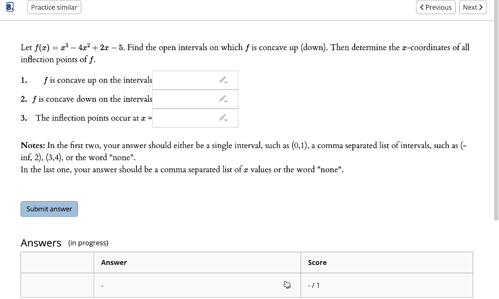 Solved Use the given graph of the function f to answer the | Chegg.com
