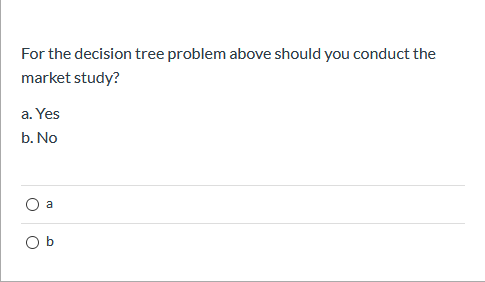 Solved Refer to decision tree below and answer the question | Chegg.com