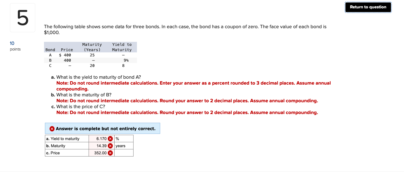 Solved The following table shows some data for three bonds. | Chegg.com