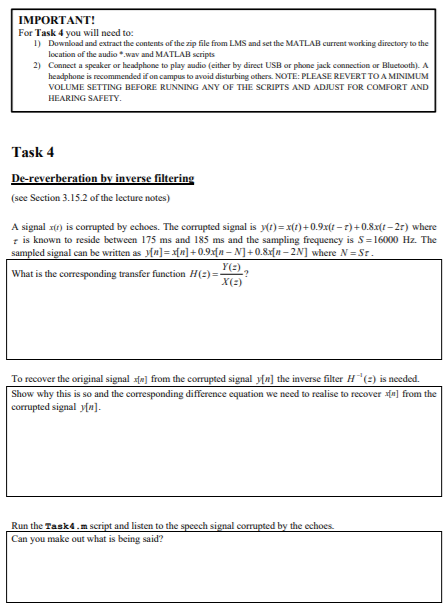 Solved IMPORTANT For Task 4 you will need to: 1) Download | Chegg.com