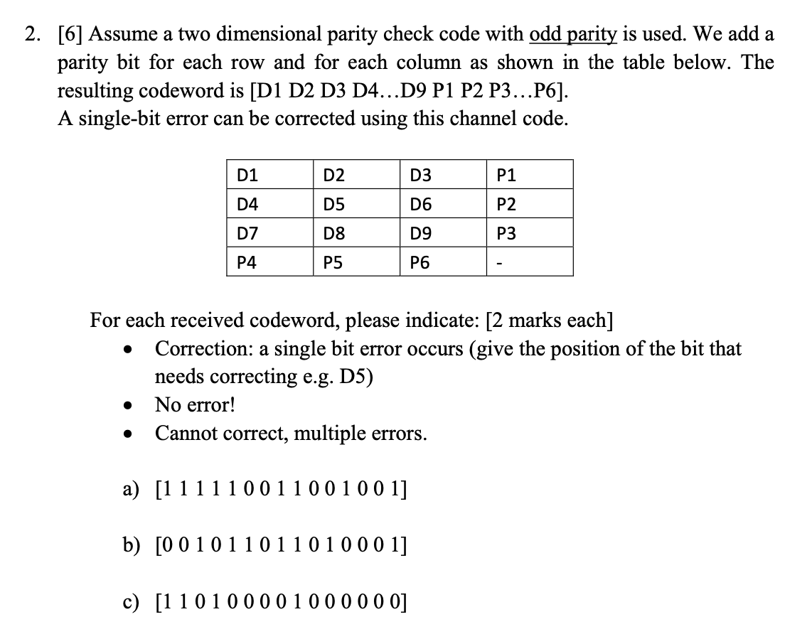 solved-2-6-assume-a-two-dimensional-parity-check-code-chegg