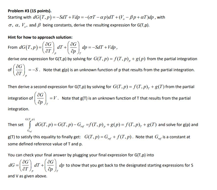 Problem 3 15 Points Starting With Dg T P Sat Chegg Com