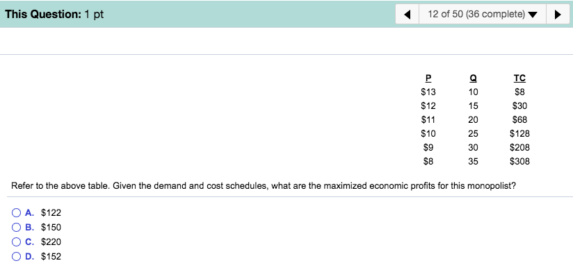 Solved 31 Of 50 (36 Complete) This Question: 1 Pt Suppose | Chegg.com