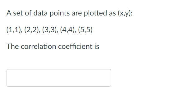 Solved A set of data points are plotted as (x,y): (1,1), | Chegg.com