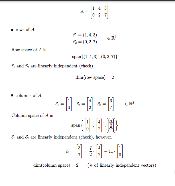 Solved How To Check If The Span Of Columns And The Span O Chegg Com