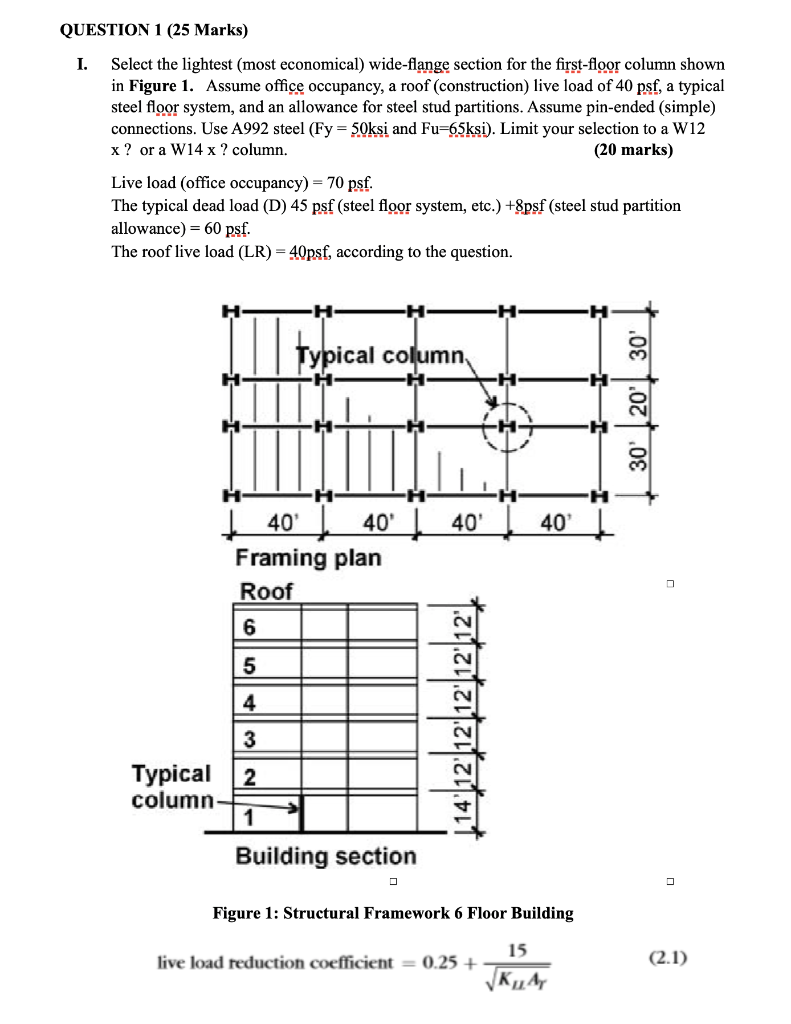 Solved Question 1 25 Marks I Select The Lightest Most Chegg Com