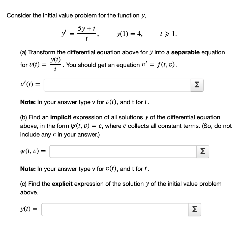 Solved Consider The Initial Value Problem For The Functio Chegg Com