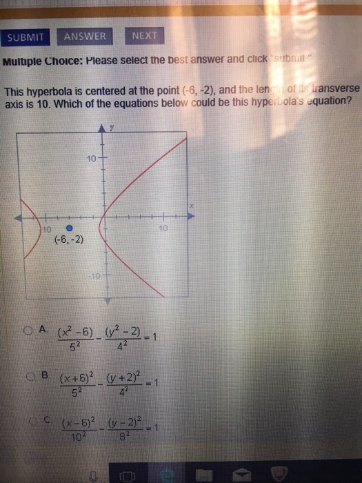 Solved SUBMIT ANSWER Multiple Choice: Please select the best | Chegg.com