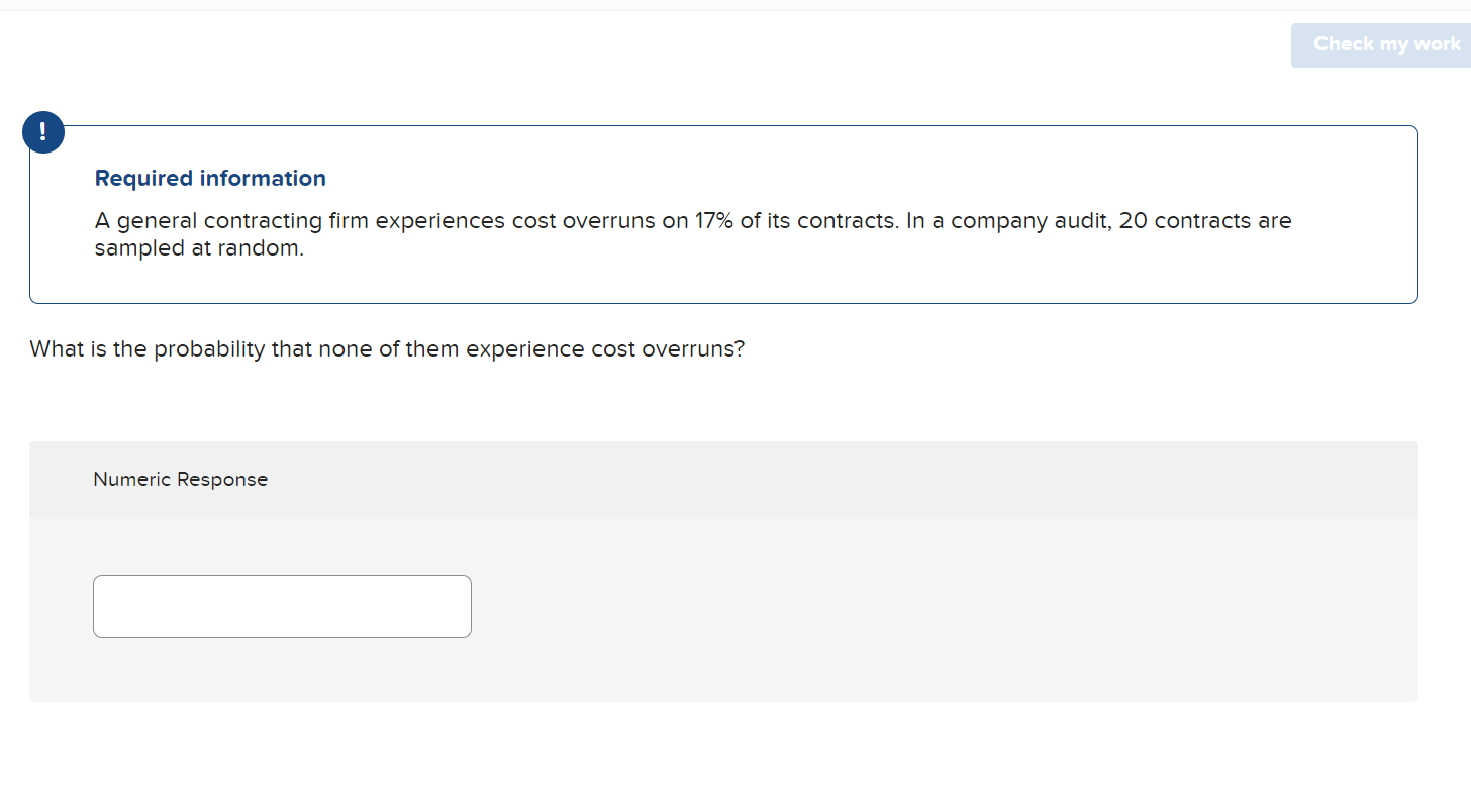 A general contracting firm experiences cost overruns on