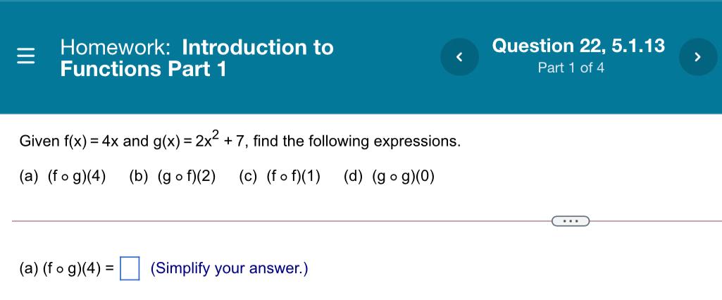 Solved Homework: Introduction to Functions Part 1