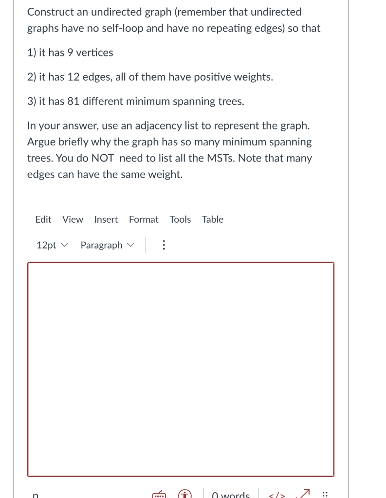 degree of self loop in undirected graph