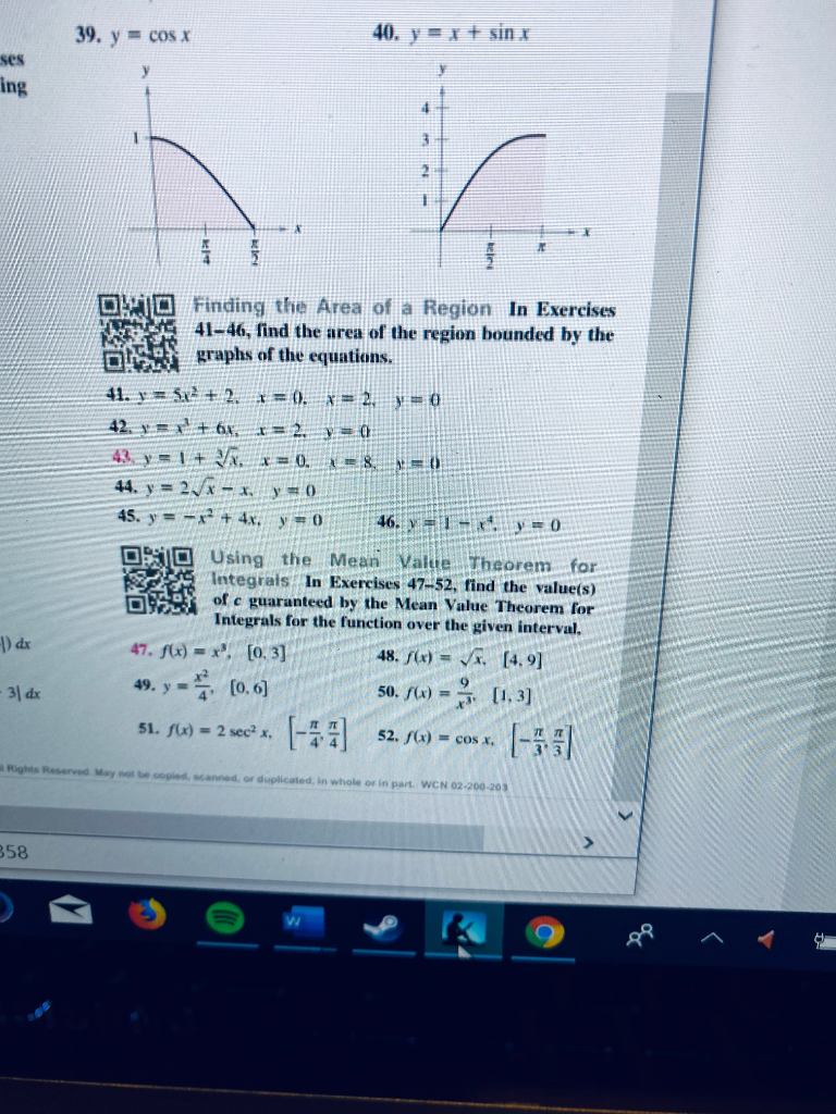 Solved Problem 43 Find the area of the region bounded by the | Chegg.com
