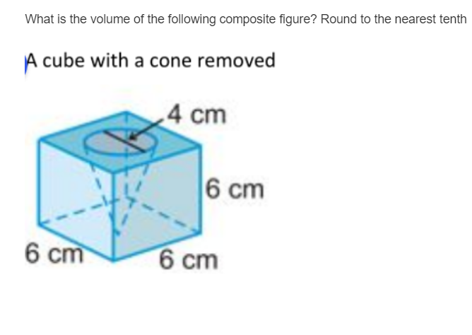 Solved What is the volume of the following composite figure? | Chegg.com