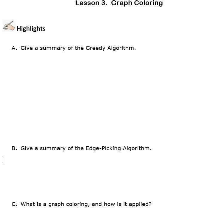 Solved A. Give a brief definition of the following: 1. Graph | Chegg.com