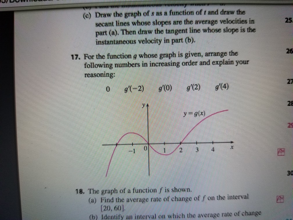 Solved (c) Draw the graph of s as a function of t and draw | Chegg.com